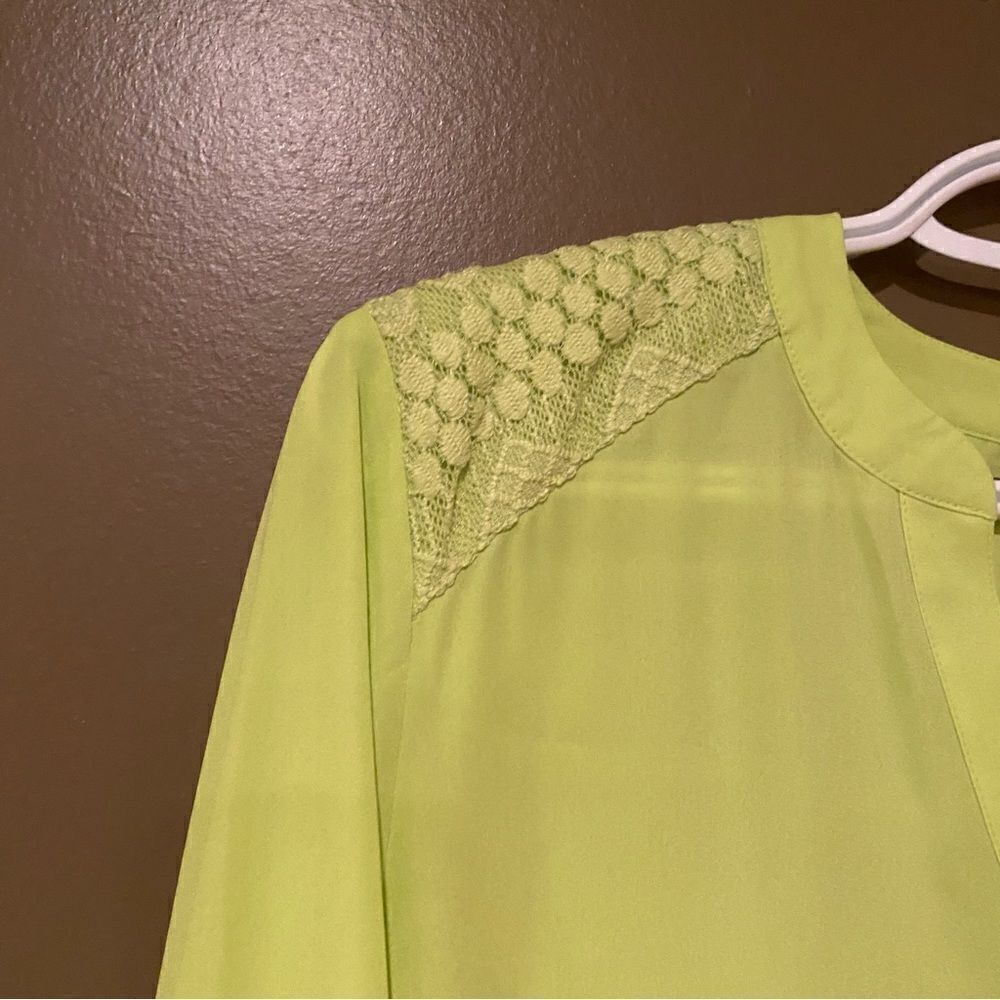 Est 1946 Bright Green Top Blouse Size 14/16 - Picture 8 of 8